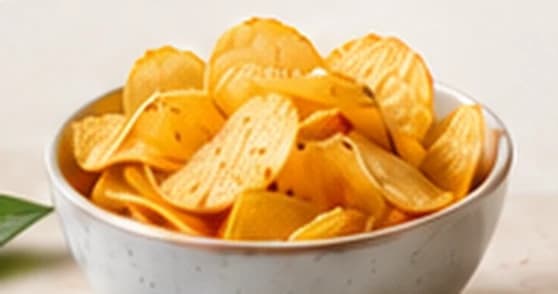 Schaal met chips